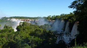 Superior walk of the Iguazu Falls